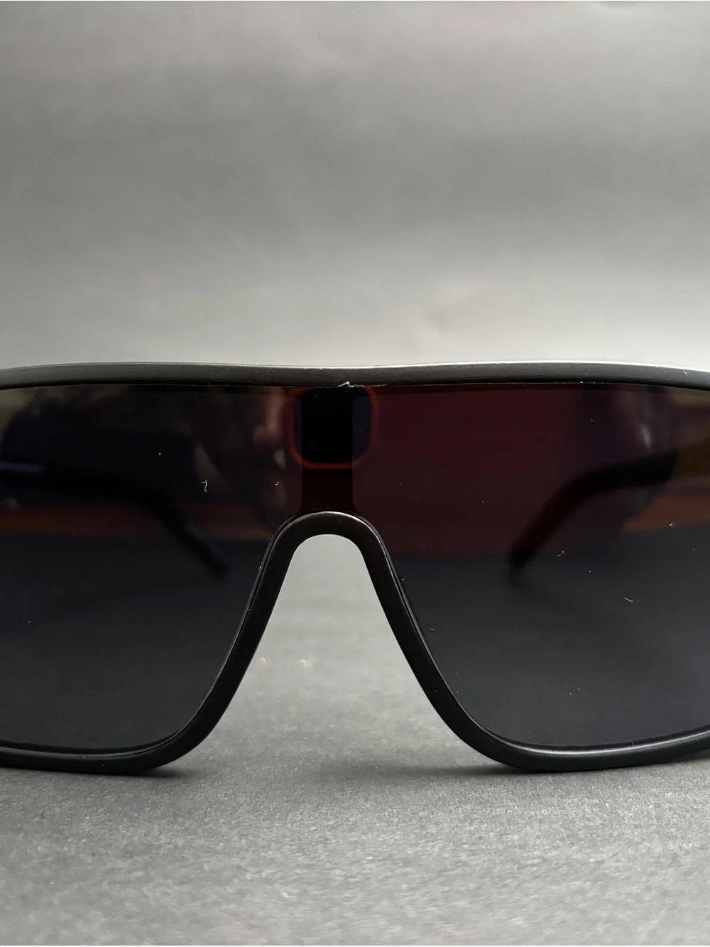 Black Shield-Style Performance Sunglasses